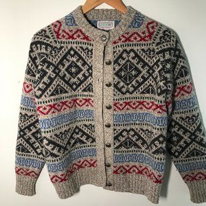 Cozy Fairisle Wool Cardigan